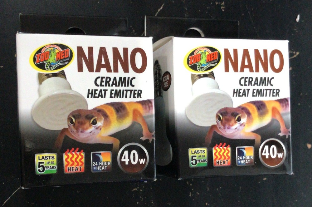(2 Pack) Zoo Med Labs 40W Nano Ceramic Heat Emitter (A4)