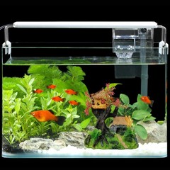 Hamiledyi 4PCS Aquarium Decoration, Fish Tank Artificial Resin Castle Ornamen…