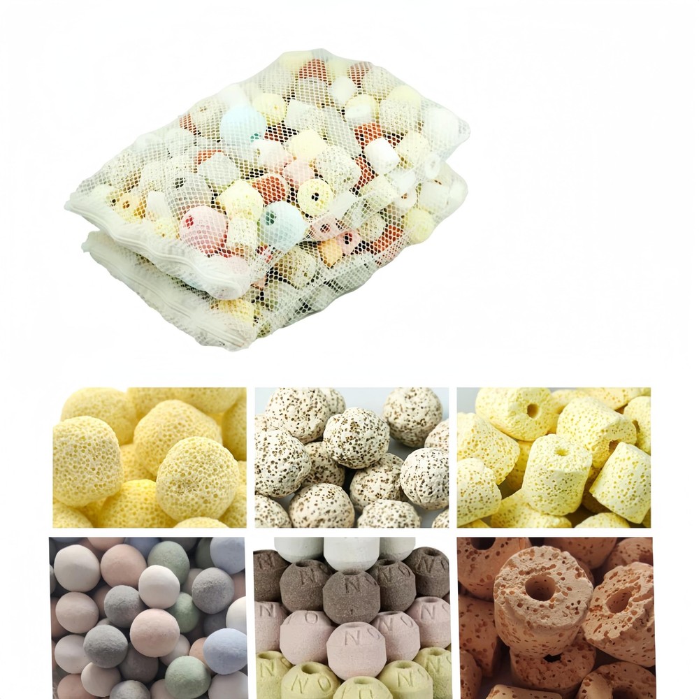 1000g, 2.2lb【No ore】 Aquarium bio Media,6 in 1 Ceramic Filter Medi