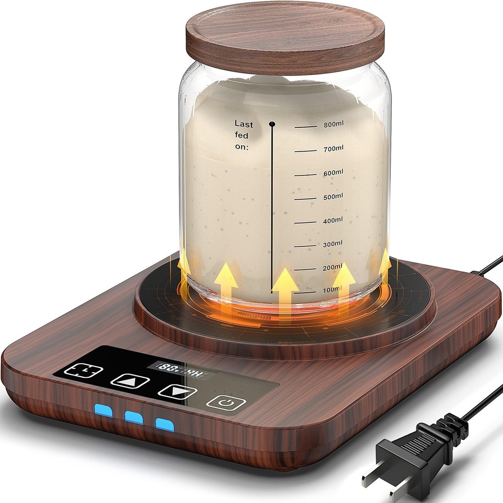 Electric Sourdough Starter Warmer, Upgrade Warming Heating Pad Mat for Sour D…
