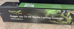 Hygger Zoo 24W Reptile T5 HO UVB Lighting Combo Kit, Light Fixture NEW
