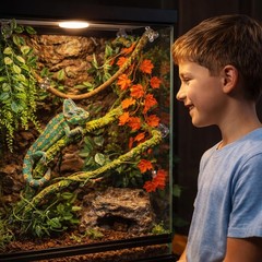 Reptile Vines Plants for Terrarium, Flexible Vines Jungle Climbing Branch