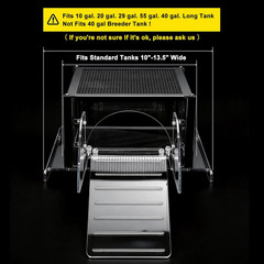 Turtle Topper Basking Platform for Aquatic Turtles 10/20/29/55 Gallon Tank, Aqua