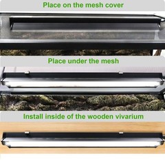 Aiicioo T5 HO UVB Reptile Light Fixture 5.0 8W Light Combo Kit 12 Inch Light …