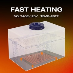 RV Holding Tank Heater Pad 12″x18″ 120V for Up to 50 Gal Fresh Water 2-Pack