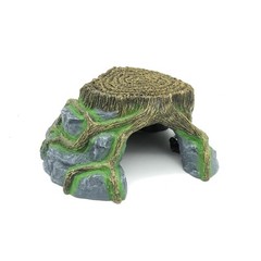JIHAQUA Resin Large Turtle Tank Accessories Reptile Hideouts Cave Habitat Dec…