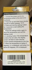 LUCKY HERP Reptile Dimming Thermostat, PID Heat Lamp Temperature Controller