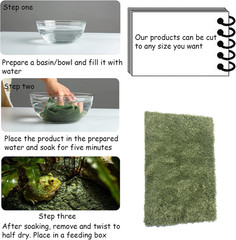 2pcs Reptile Carpet Terrarium Liner Tortoise Bedding Reptile Substrate Liner Mat
