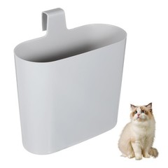 NOLITOY Cat Litter Scoop Holder Compact Plastic Stand Light Grey Organizer Ca…