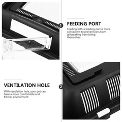 Reptile Pet Terrarium Reptiles Breeding Container Plastic Carrier