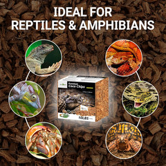 72 Quart Reptiles Coconut Chip Substrate, Coco Husk Reptiles Bedding for Ball Py