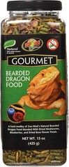 Zoo Med Natural Gourmet Bearded Dragon Food with Vitamin & Mineral 15oz – 3 Pack
