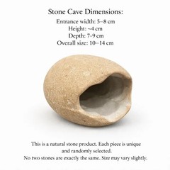 Hide Cave for Mini Frogs, Natural Stone Frog Hide, Terrarium Cave Shelter, Small