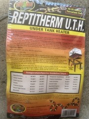 Zoo Med ReptiTherm U.T.H. Under Tank Heater RH-4 for 10-20 Gallon Terrarium