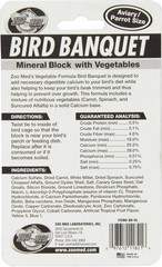 Zoo Med Bird Banquet Mineral Block Supplement For Birds 5-Ounces 3-Pack