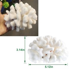 Besimple Pack of 2 Artificial Coral Ornament, Aquarium Resin Coral Decor Unde…