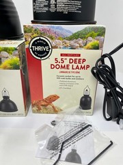 Thrive 8.5″ Dome Lamp & 5.5” Deep Dome All Reptiles Ceramic Socket New Other