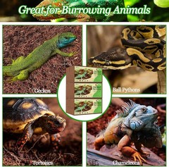 6 Pack Natural Coconut Fiber Substrate for Reptile- Compressed Coconut Husk …