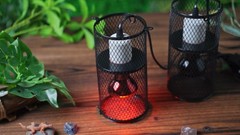 4 Pcs Reptile Heat Lamp Guard with 150W Ceramic Emitter & Mesh Cage – Basking Pr