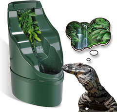 Reptile Chameleon Cantina Drinking Fountain Water Dripper Comes with Feeding