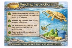 Floating Turtle Pellets for Aquatic Turtles, 4 oz
