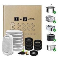 Cat Water Fountain Filters,Cat Fountain Replacement Filters for Stainless Ste…