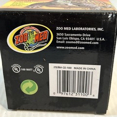 Zoo Med ReptiCare Ceramic Infrared Heat Emitter 100w For 30-40 Gallon Terr/223e