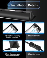 T8 Reptile Light Fixture Combo Kit 15W New Upgrade UVB Reptile Light Fixture …