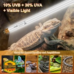 Hygger zoo UVB Light Reptile T5-22 Inch 2pk