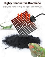 Pawfly 5 W Reptile Heat Pad 6 x 5.5 Inch Reptile Heating Pad Under Tank Terrariu