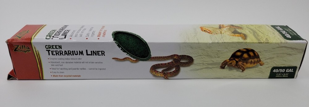 Zilla Green Terrarium Liner 40/50 Gallon Tanks – (17.25″L x 35.25″W)