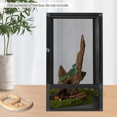 Enclosure, 17.7*17.7*31.5”, Reptile Pet Feeding Net Box