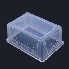 Plastic Reptile Box with Dual Opening Lid Easy to Clean for Turtle Snake Lizard