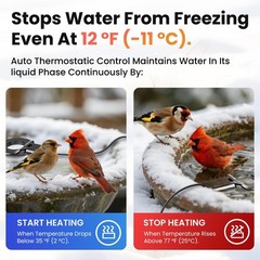250W Submersible Cast Aluminum De-Icer – Thermostatic Chicken Water Heater