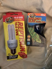Zoo Med Eco Carpet/Vine/Flora/UVB & Day Bulb/ Thermometer Reptile New