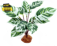 Reptile Artificial Plants, Terrarium Decorations, Amphibian Habitat Hideout Plas
