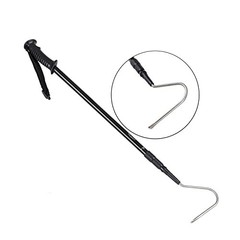 57″ Stainless Steel Snake Catcher Hook – Retractable Reptile Handling Tool