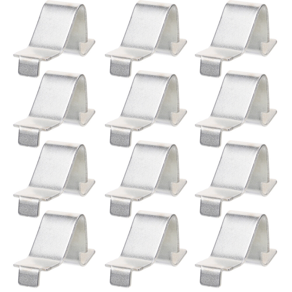 12Pcs Metal Shelf Supports Cabinet Clip Adjustable Clips Shelving Clamp Bracket