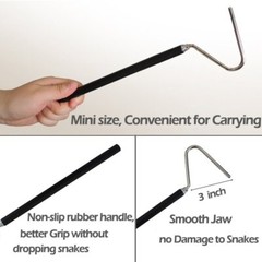 Heavy Duty Snake Tongs & Hook Reptile Grabber Catcher Stick Handling Tool Pick