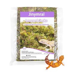 Jinymral Leopard Gecko Moss Substrate 4oz, Reptile Terrarium Accessories 4oz