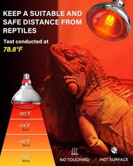Heat Lamp Bulbs for Chickens Coop Brooder,150 Watt Reptile Heat Lamp Bulb Inf…