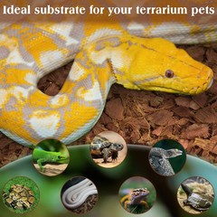 10LB Coco Fiber Chips Substrate for Reptiles, 72 Quart Coconut Fiber Husk Sub…