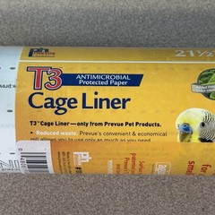 Prevue Hendryx Pet Products T3 Antimicrobial Cage Liner 21 1by2In by 100Ft White
