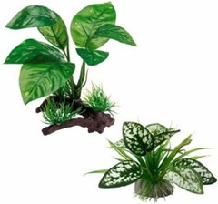 Artificial Reptile Plants for Terrariums and Aquariums (M Set – 2Pcs)