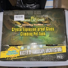 9×12″ Explosion Proof Glass Climbing Pet Barbarous Tank Cage SnakeTransparent