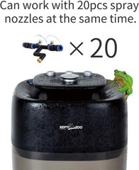 10L Reptile Mister Fogger – Silent Pump Humidifier for Terrariums and Amphibians