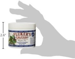 Calcium Supplement for Reptiles – 4oz Beef Flavor Powder, No D3, For Daily Use