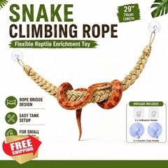 kaiwankalo Snake Enclosure Reptile Toy Beige