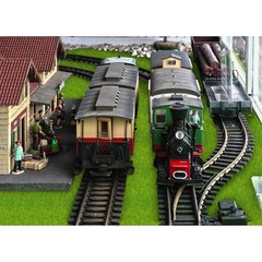 Artificial Model Grass Mat Trains Grass Green 100 x 250cm or 39″x 98″for Deco…