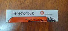 New old stock Red reflector bulb item # 9309BX spot brand9